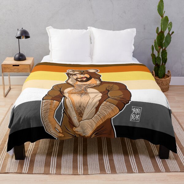 ADAM LIKES TEDDY BEARS - BEAR PRIDE Throw Blanket