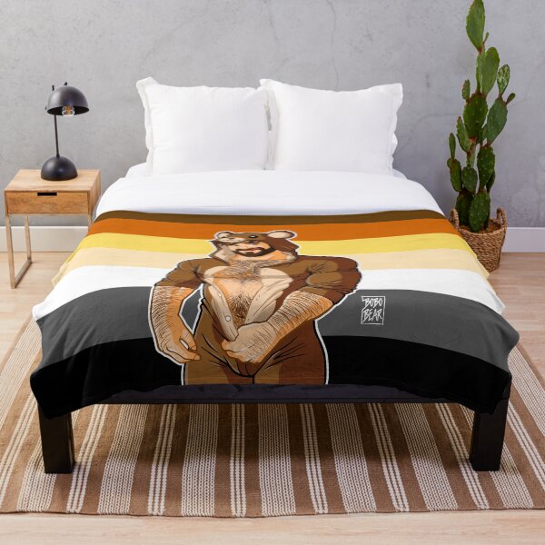 ADAM LIKES TEDDY BEARS - BEAR PRIDE Throw Blanket