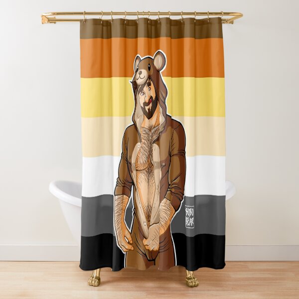 ADAM LIKES TEDDY BEARS - BEAR PRIDE Shower Curtain