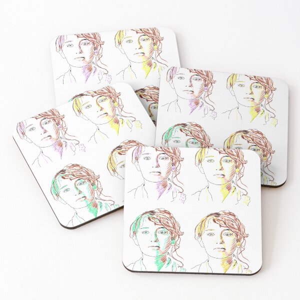 Item preview, Camille Claudel's portraits colourful collage designed and sold by MintSniffArt.