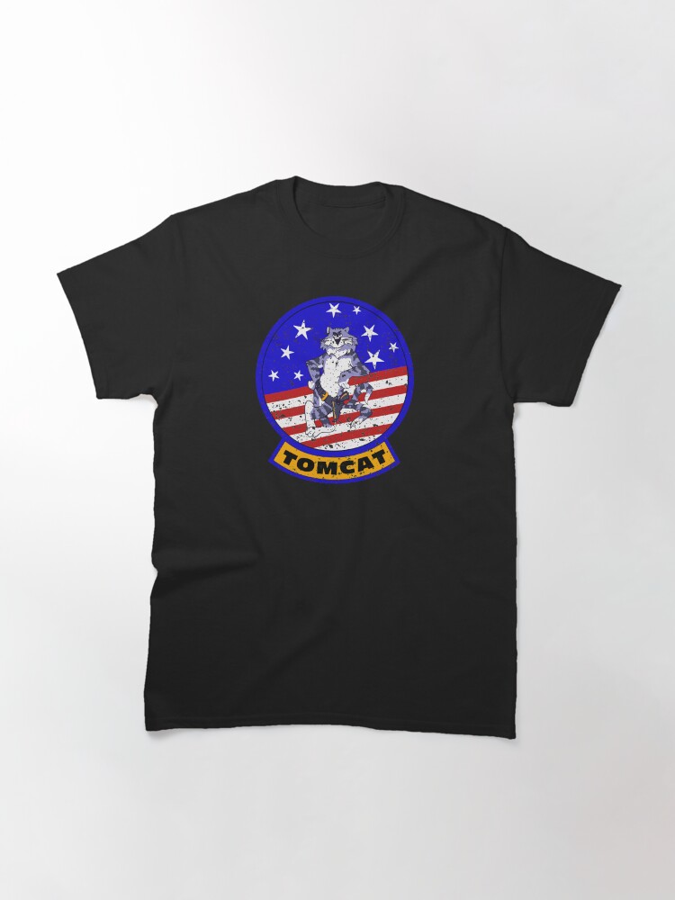 Alternate view of Tomcat Vintage Insignia US Flag Classic T-Shirt