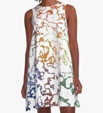 Colorful Doodles A-Line Dress