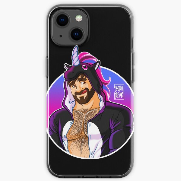 ADAM LIKES UNICORNS - ROUND DETAIL iPhone Soft Case