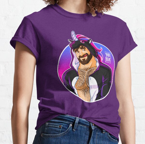 ADAM LIKES UNICORNS - ROUND DETAIL Classic T-Shirt