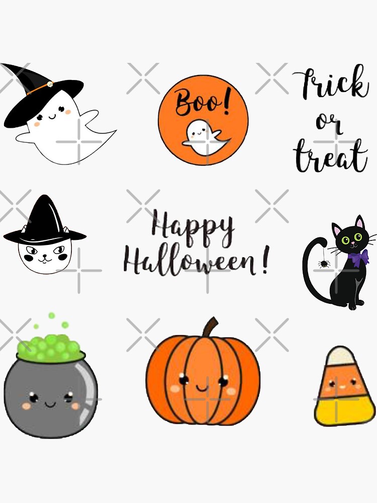 Halloween Pack Stickers Redbubble - chicas roblox tumblr halloween