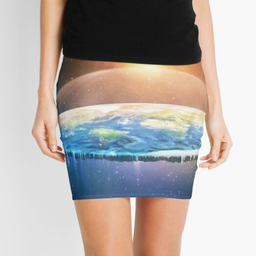 Flat Earth #FlatEarth Mini Skirt