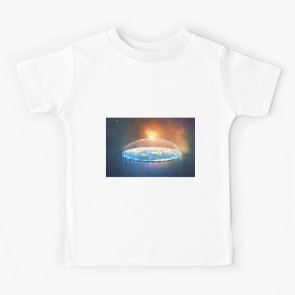 Flat Earth #FlatEarth Kids T-Shirt