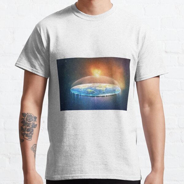 Flat Earth #FlatEarth Classic T-Shirt