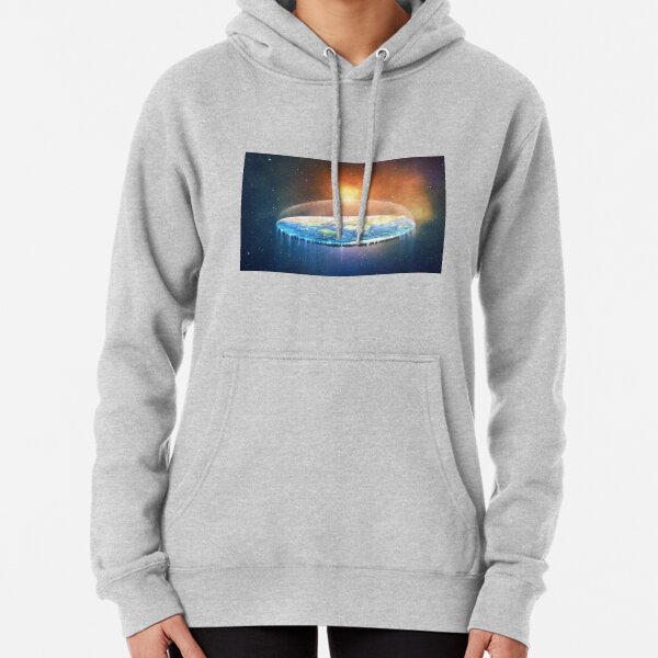 Flat Earth #FlatEarth Pullover Hoodie