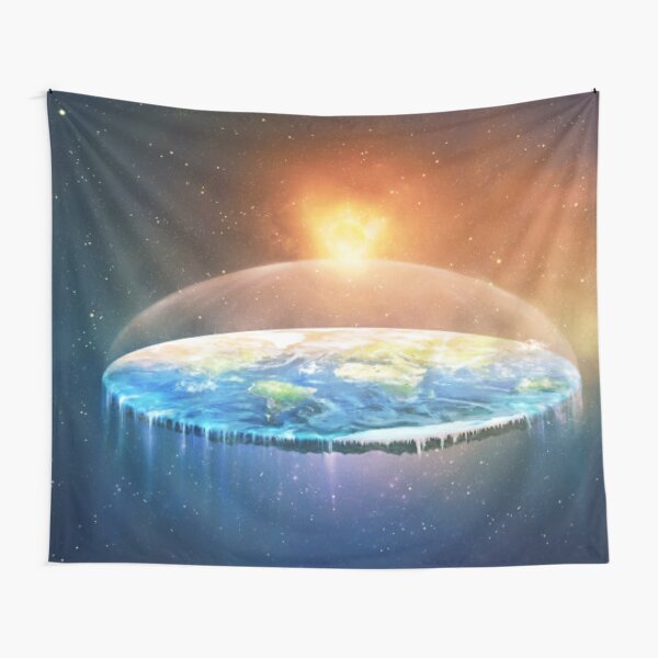 Flat Earth #FlatEarth Tapestry