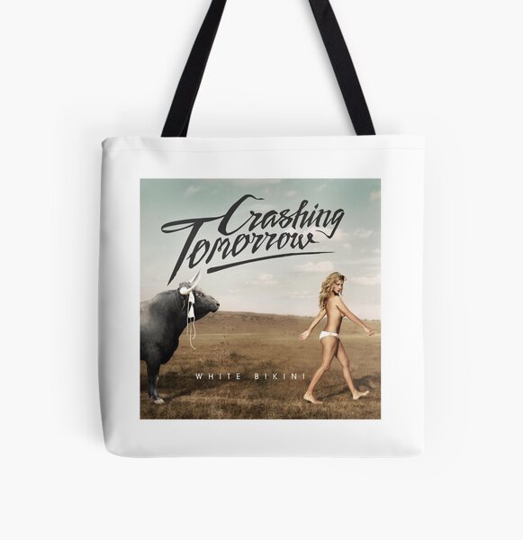 White Bikini All Over Print Tote Bag