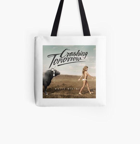 White Bikini All Over Print Tote Bag