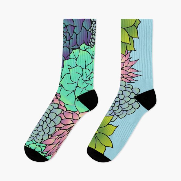 Item preview, Colorful Succulent Garden Pattern designed and sold by Julie Erin Designs.