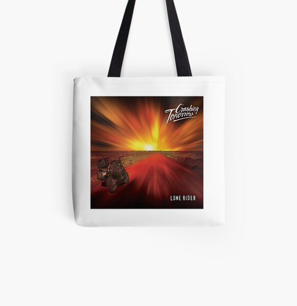 Lone Rider All Over Print Tote Bag