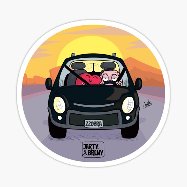 Escapada en coche Pegatina
