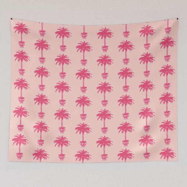 Item preview, Potted Palm Tree - coral pink designed and sold by Marymarice.