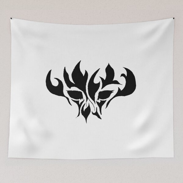 Item preview, Fantasy Tribal Creature w/ Rough Edges Tattoo- Scary Eyes designed and sold by CreateWhite.