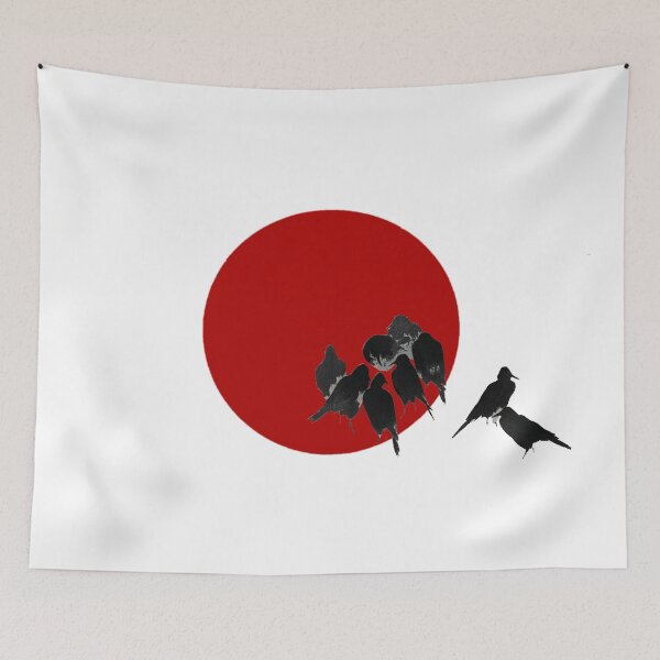 Item preview, Japanese Flag - Crows designed and sold by weavernap.