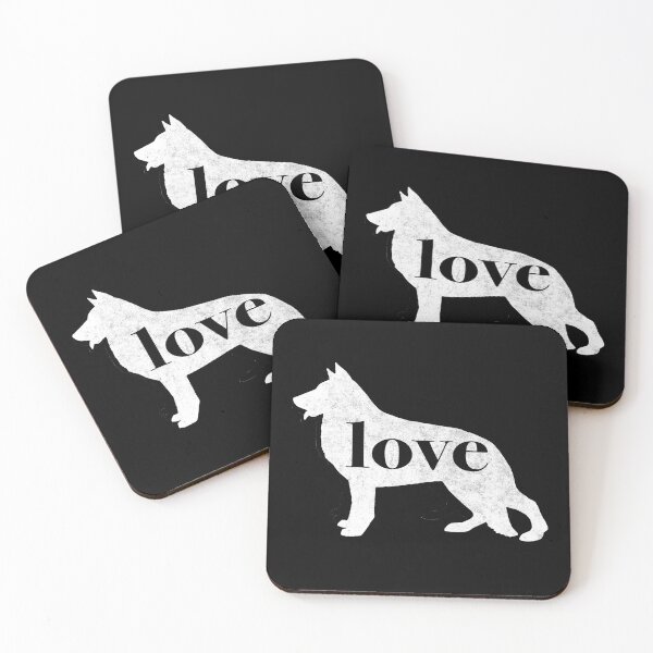 Item preview, German Shepherd Dog Love - A Minimalist Distressed Vintage Style Design for Dog Lovers designed and sold by traciwithani.