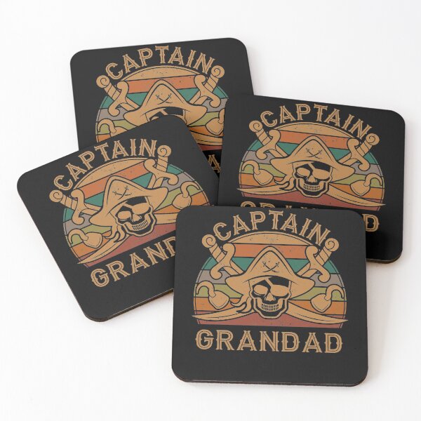 Item preview, Captain Grandad Pirate Gift Jolly Roger Flag Pop Halloween designed and sold by Nikolaienko Artem.