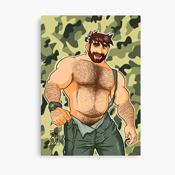 ADAM LIKES DUNGAREES - CAMOUFLAGE Canvas Print