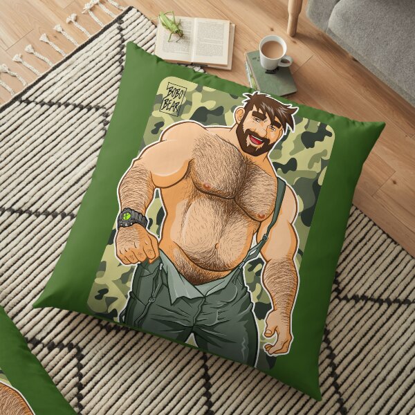 ADAM LIKES DUNGAREES - CAMOUFLAGE Floor Pillow
