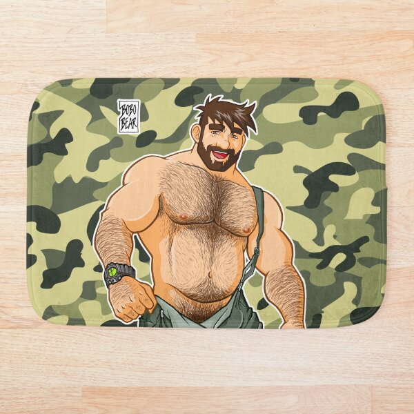 ADAM LIKES DUNGAREES - CAMOUFLAGE Bath Mat