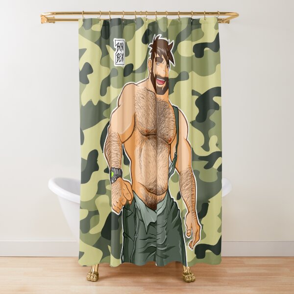 ADAM LIKES DUNGAREES - CAMOUFLAGE Shower Curtain
