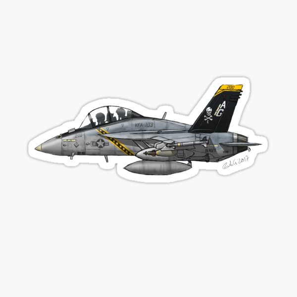 F/A-18F Super Hornet ”Jolly Rogers” Sticker