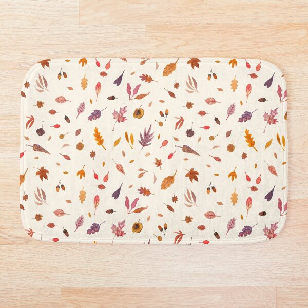 Item preview, Hojas diminutas de otoño - Variante de crema designed and sold by Danelle Malan.