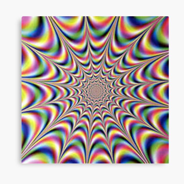 Optical illusion print Canvas Print