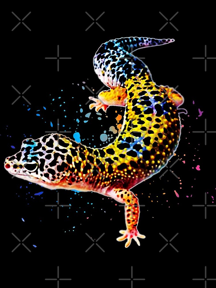 Leopard Gecko Reptile Keeper Lizard Watercolor by JRRTs