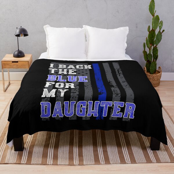 Item preview, Police Daughter Quote Support Officer American Flag Blue  designed and sold by CreatedByHeidi.