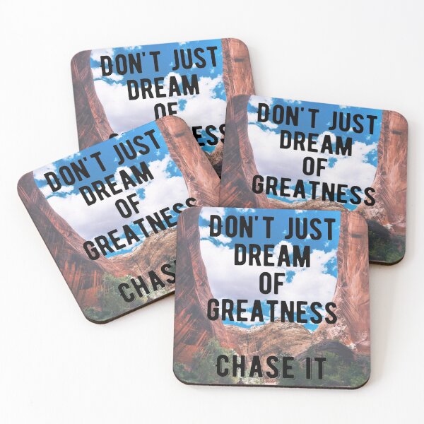 Item preview, Motivational - Chase Greatness Quote designed and sold by MotivationFlow.