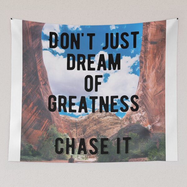 Item preview, Motivational - Chase Greatness Quote designed and sold by MotivationFlow.