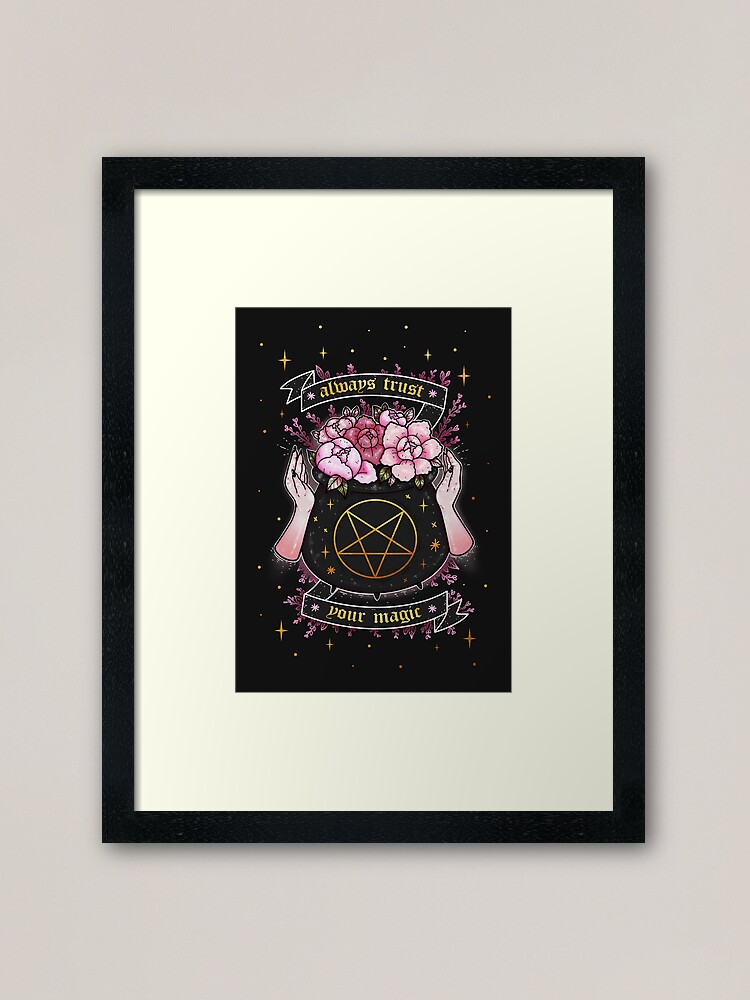 Alternate view of always trust your magic Framed Art Print