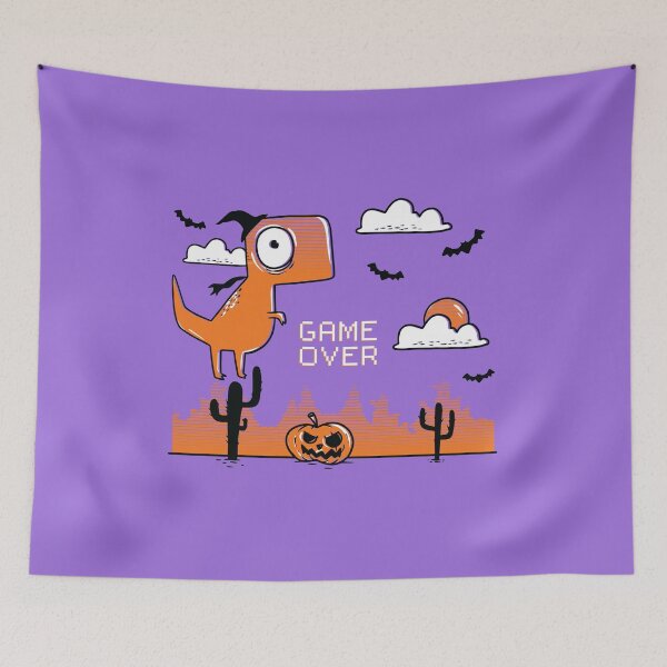 Item preview, Game Over Dinosaur funny halloween  designed and sold by FFelder.