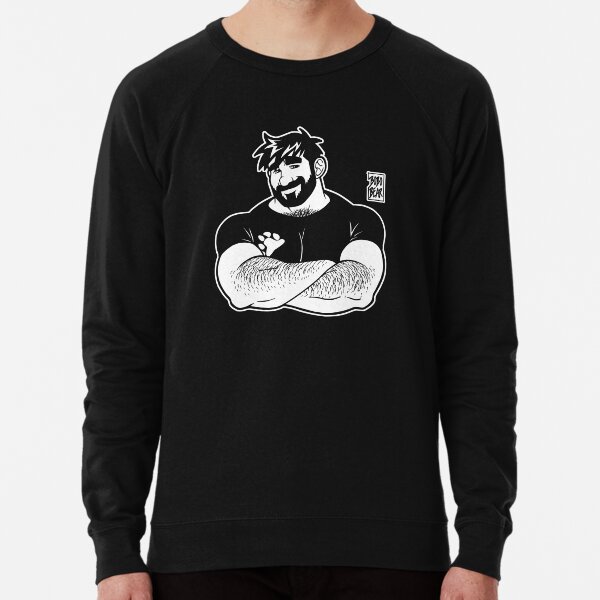 ADAM LIKES CROSSING ARMS - LINEART Lightweight Sweatshirt