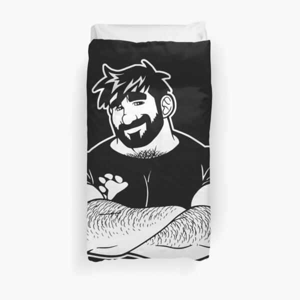 ADAM LIKES CROSSING ARMS - LINEART Duvet Cover