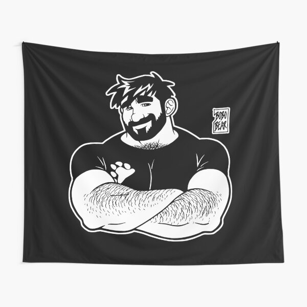 ADAM LIKES CROSSING ARMS - LINEART Tapestry