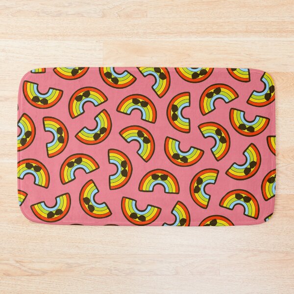 Cool Rainbow Pattern Bath Mat