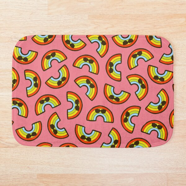 Cool Rainbow Pattern Bath Mat
