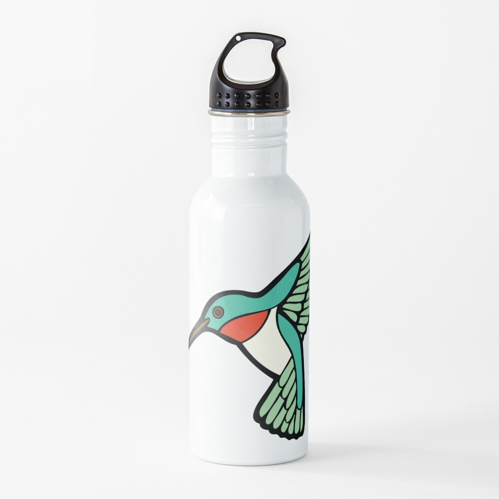 Hummingbird Pattern Water Bottle