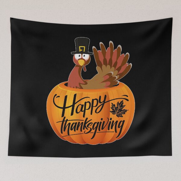 Item preview, Happy Thanksgiving Day Dad Mom Gift Funny Turkey In Pumpkin Graphic Design designed and sold by Shirt-Online.