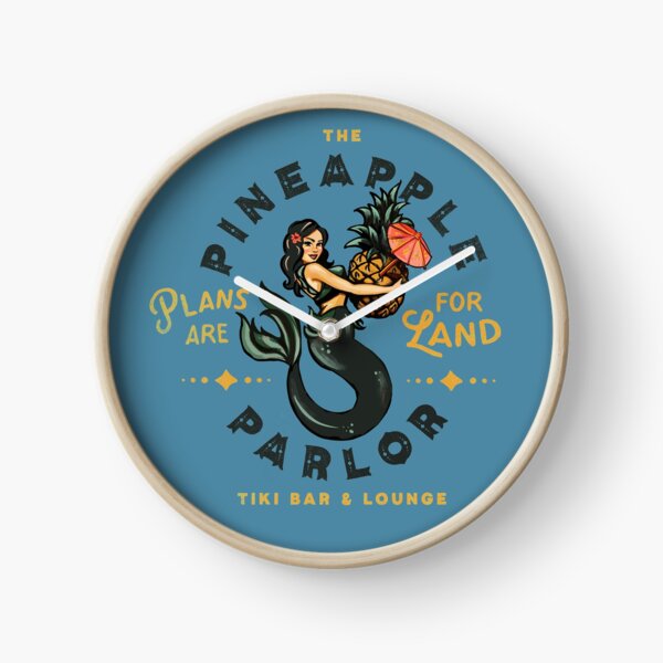 Pinup Girl Mermaid: The Pineapple Parlor Clock