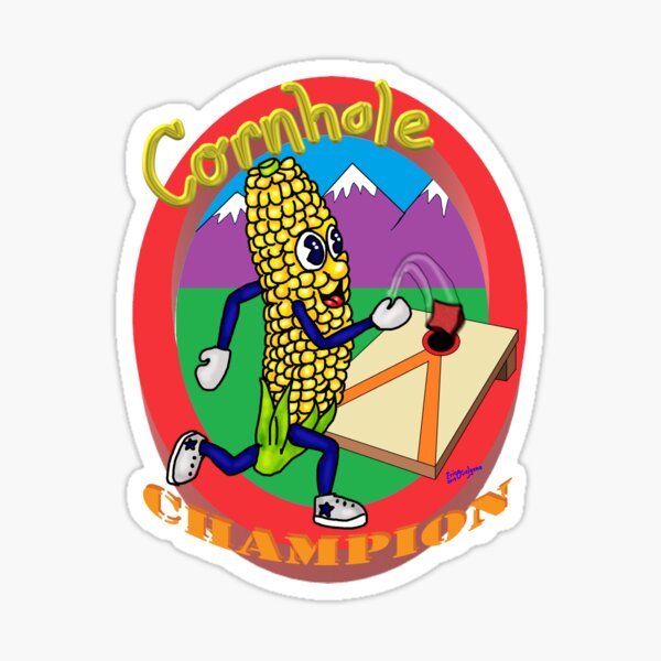 Cornhole Champion Sticker