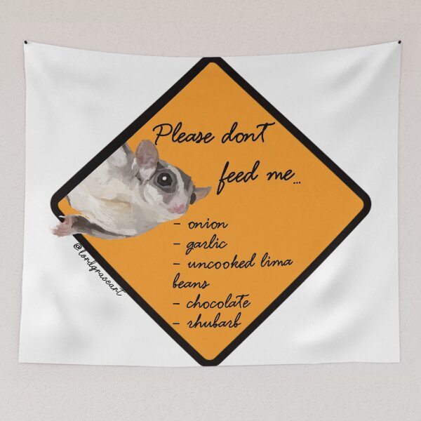 Item preview, Sugar Glider- Please Don't Feed Me  designed and sold by LordGraceArt.
