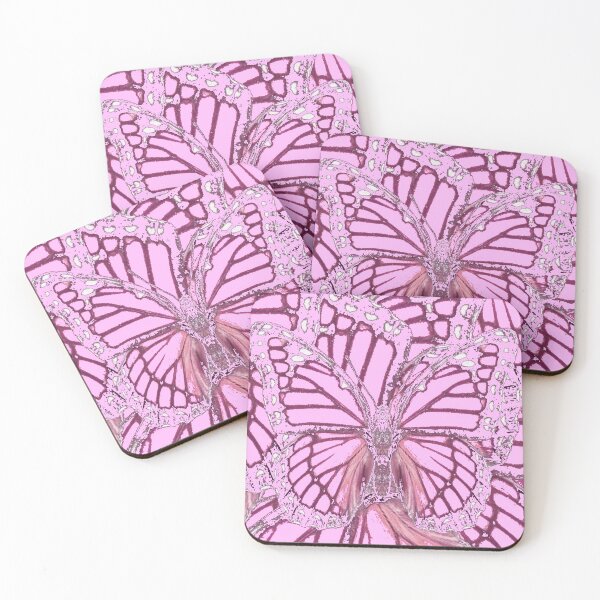 Item preview, PINK MONARCH STYLE BUTTERFLY MODERN ART ABSTRACT designed and sold by sharlesart.
