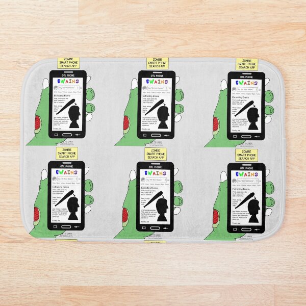 Item preview, Brains - A Zombie Smart Phone Search App designed and sold by Out to Lunch Cartoons and More.
