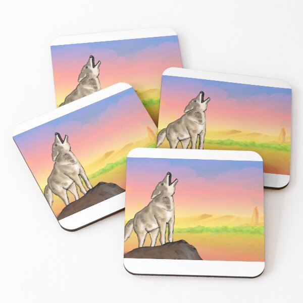 Item preview, Coyote Sunset Version3 designed and sold by DarkRubyMoon.